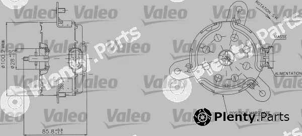 Valeo 698408 — Electric Motor, radiator fan