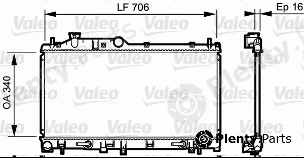 Valeo 735212 — Radiator, engine cooling