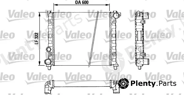 Valeo 883958 — Radiator, engine cooling