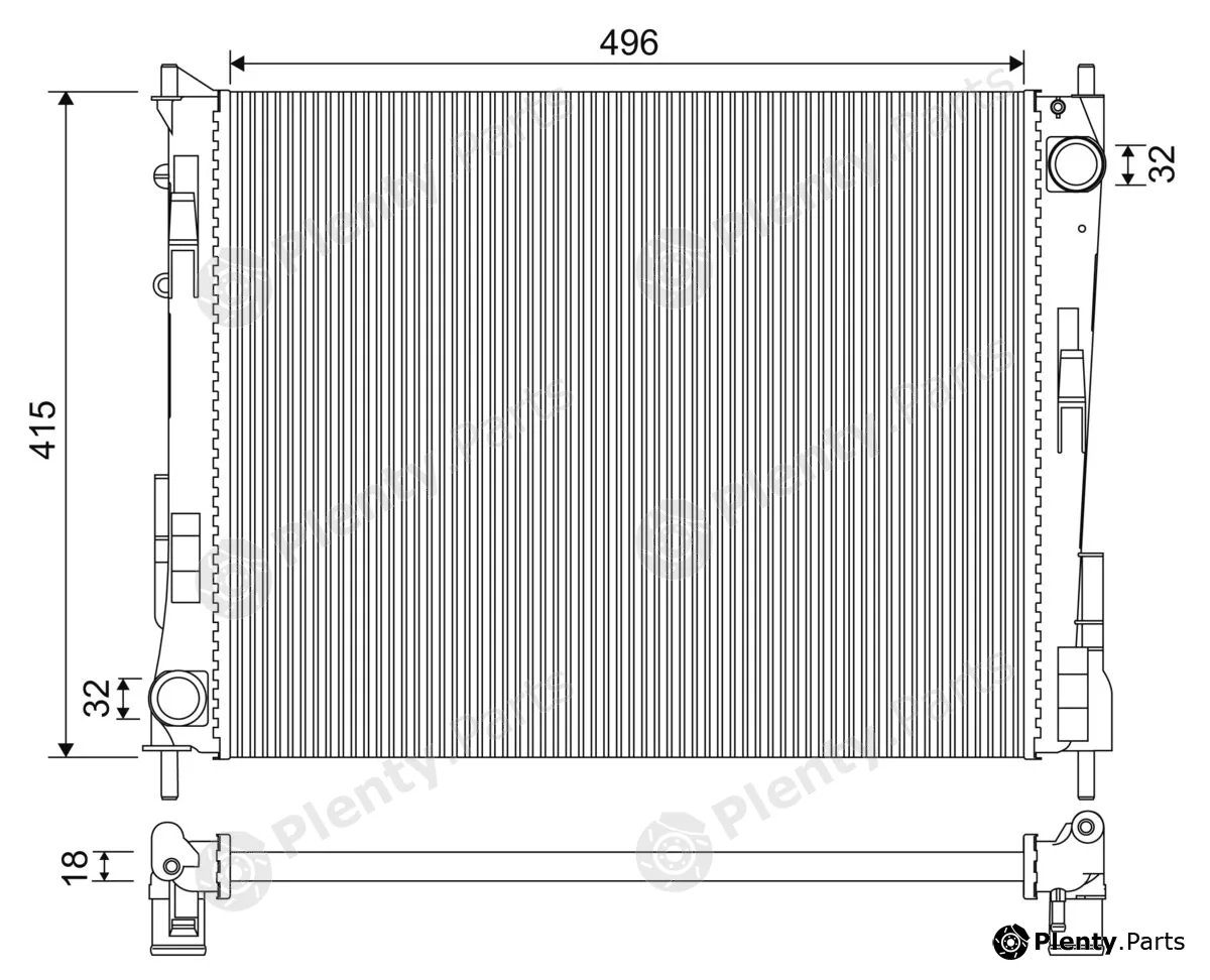 Valeo 735134 — Radiator, engine cooling