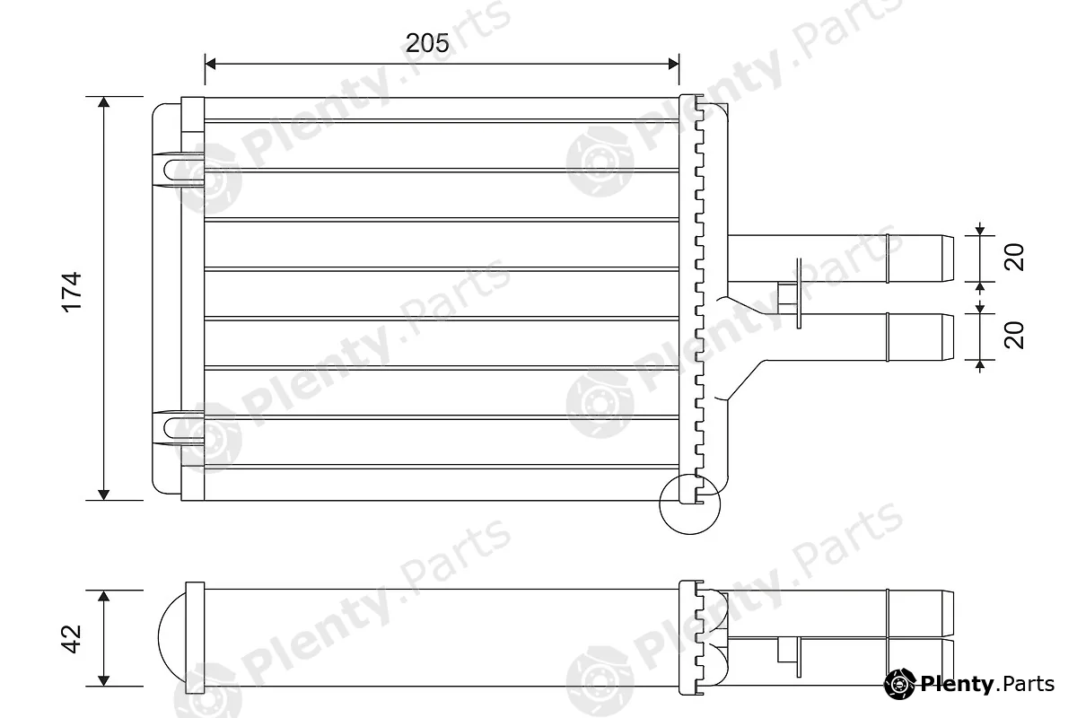 Valeo 812117 — Heat Exchanger, interior heating