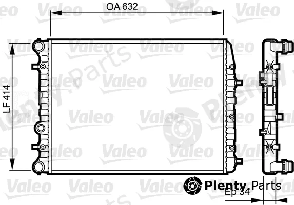 Valeo 732864 — Radiator, engine cooling