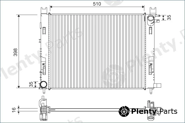 Valeo 701120 — Radiator, engine cooling