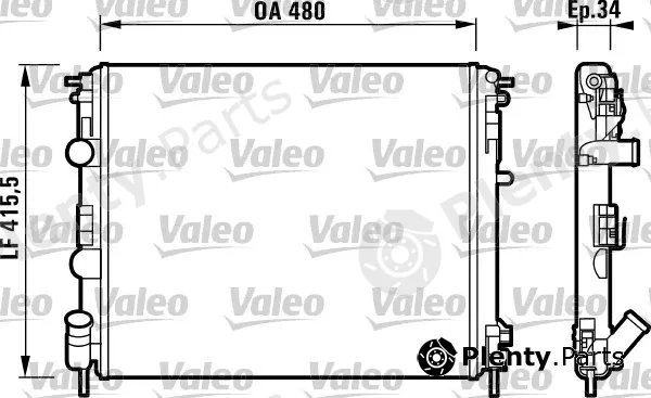 Valeo 732721 — Radiator, engine cooling