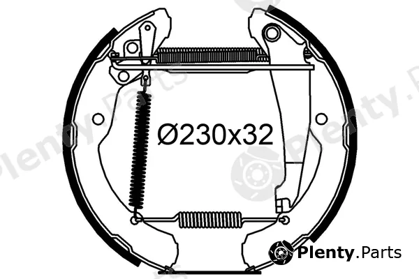Valeo 554961 — Brake Shoe Set