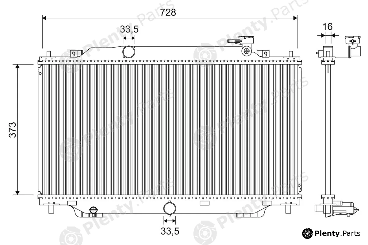 Valeo 701329 — Radiator, engine cooling
