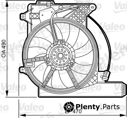 Valeo 696386 — Support, radiator fan