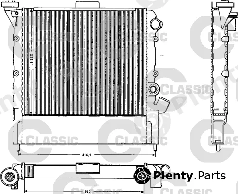 Valeo 383852 — Radiator, engine cooling VALEO CLASSIC