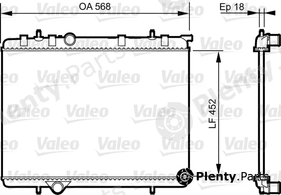 Valeo 735090 — Radiator, engine cooling