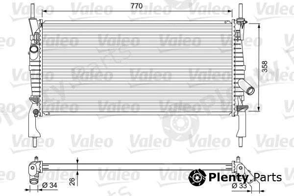 Valeo 701731 — Radiator, engine cooling