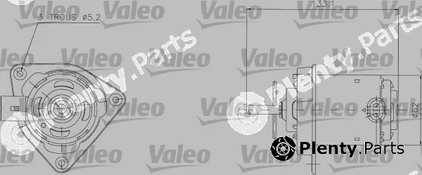 Valeo 698316 — Electric Motor, radiator fan