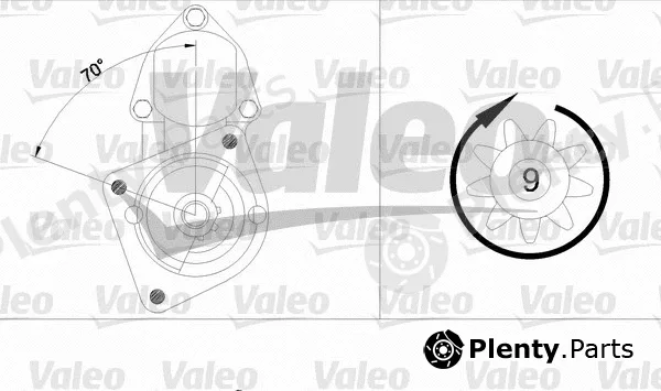 Valeo 433278 — Starter VALEO RE-GEN REMANUFACTURED