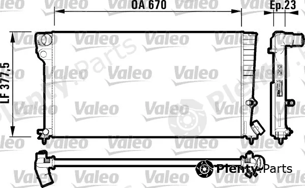 Valeo 731744 — Radiator, engine cooling