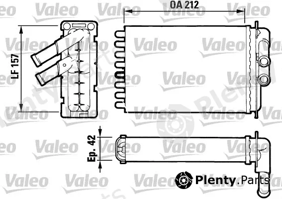 Valeo 812017 — Heat Exchanger, interior heating