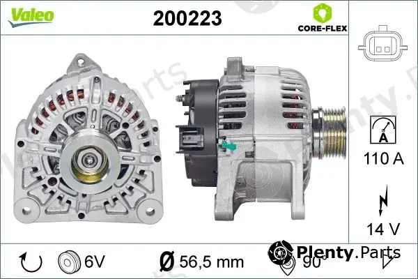 Valeo 200223 — Alternator VALEO CORE-FLEX
