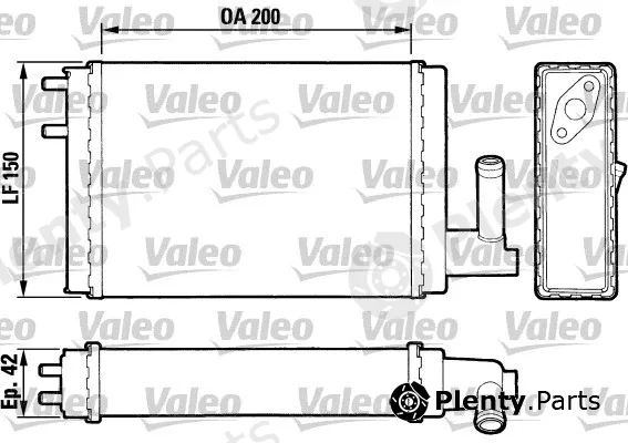 Valeo 883023 — Heat Exchanger, interior heating