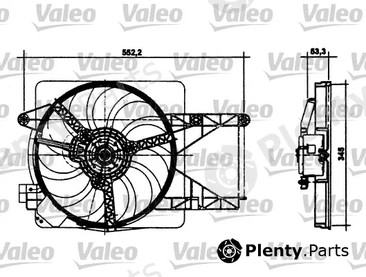 Valeo 698495 — Fan, engine cooling