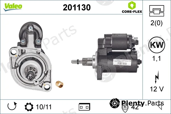 Valeo 201130 — Starter VALEO CORE-FLEX