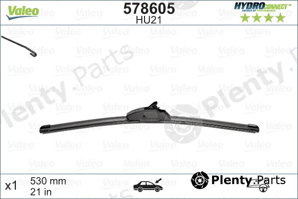 Valeo 578605 — Wiper Blade HYDROCONNECT UPGRADE