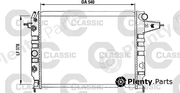 Valeo 230395 — Radiator, engine cooling VALEO CLASSIC