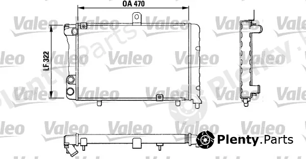 Valeo 883809 — Radiator, engine cooling