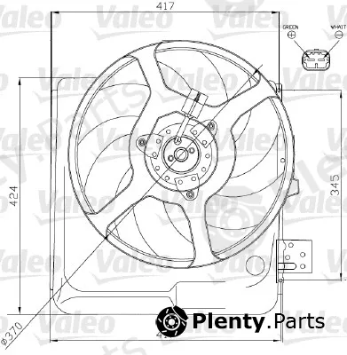 Valeo 698313 — Fan, engine cooling