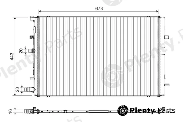 Valeo 701395 — Radiator, engine cooling
