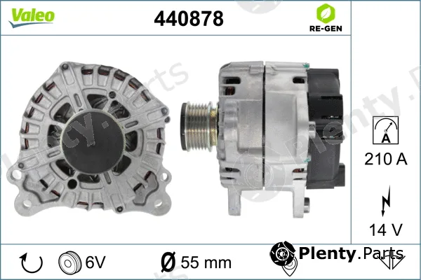 Valeo 440878 — Alternator VALEO RE-GEN REMANUFACTURED