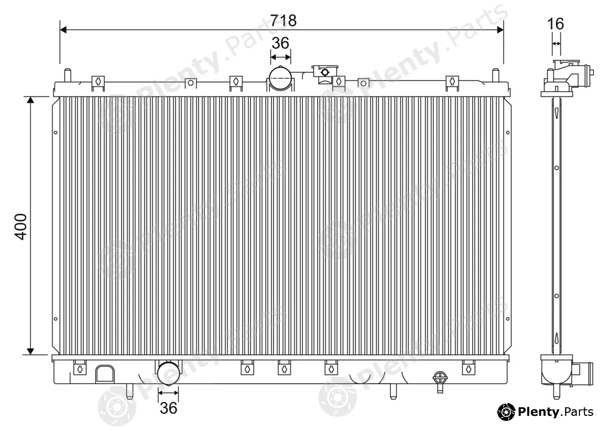 Valeo 701235 — Radiator, engine cooling