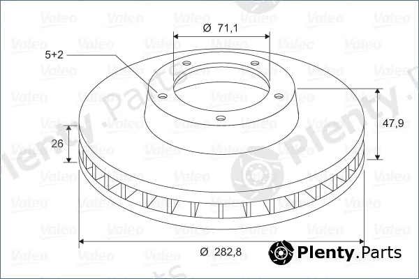 Valeo 297746 — Brake Disc