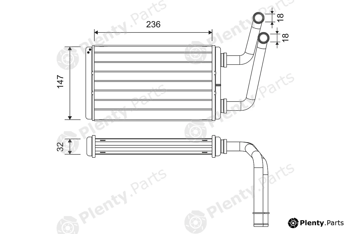 Valeo 811528 — Heat Exchanger, interior heating