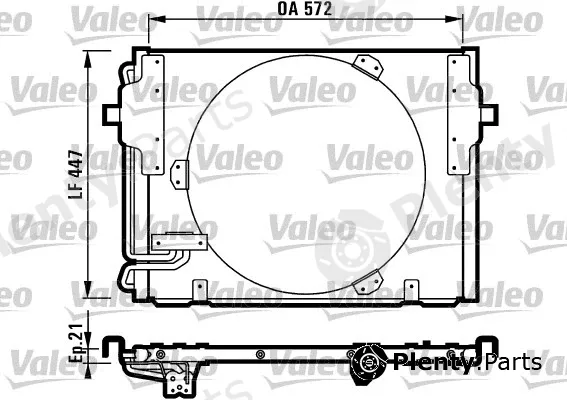 Valeo 816981 — Condenser, air conditioning