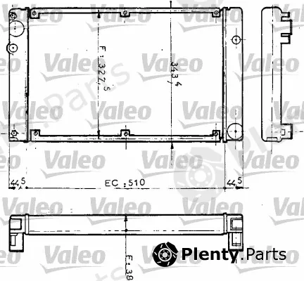 Valeo 810952 — Radiator, engine cooling