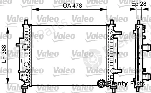 Valeo 734768 — Radiator, engine cooling