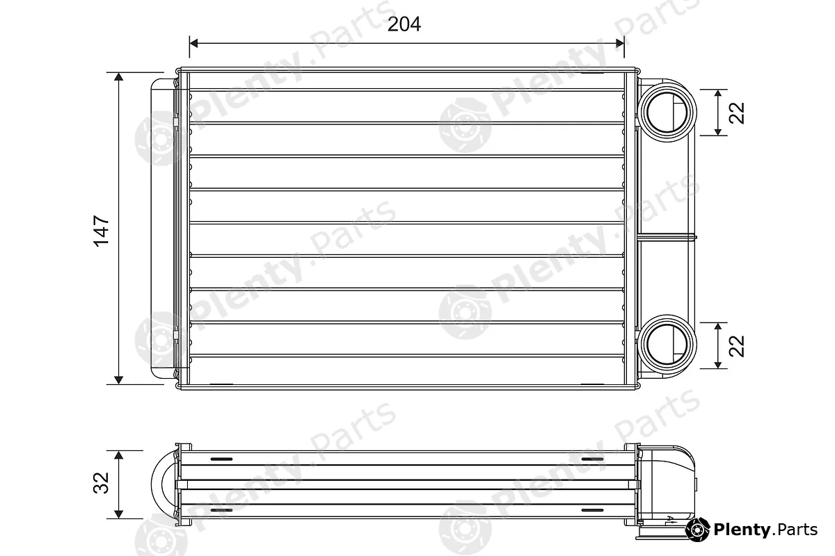 Valeo 811516 — Heat Exchanger, interior heating
