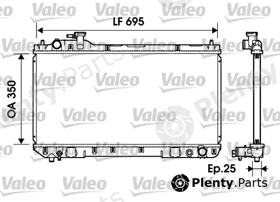 Valeo 734216 — Radiator, engine cooling