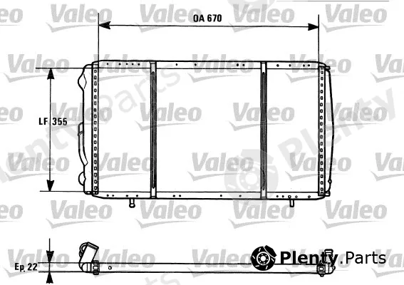 Valeo 731016 — Radiator, engine cooling