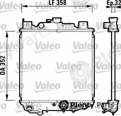 Valeo 734203 — Radiator, engine cooling