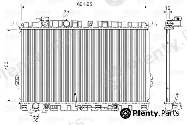 Valeo 734949 — Radiator, engine cooling