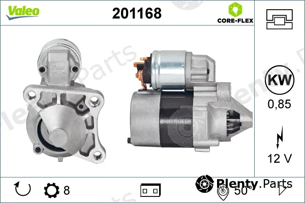 Valeo 201168 — Starter VALEO CORE-FLEX