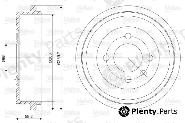 Valeo 237096 — Brake Drum
