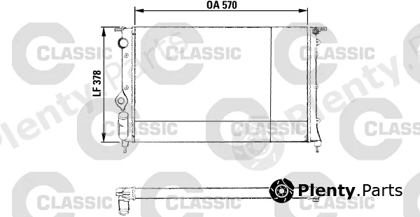 Valeo 230551 — Radiator, engine cooling VALEO CLASSIC