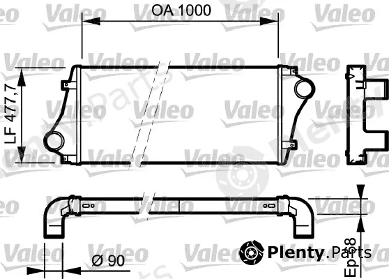Valeo 818877 — Charge Air Cooler NEW ORIGINAL PART