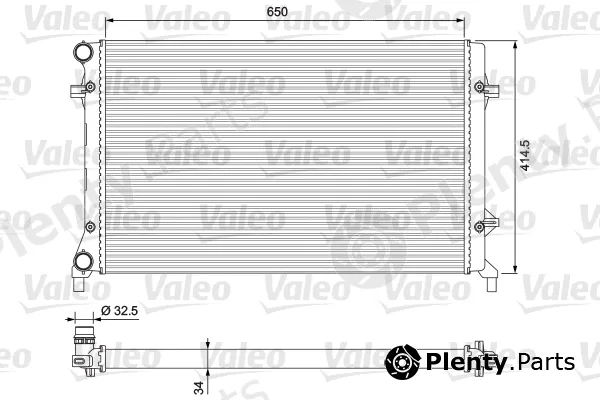 Valeo 234335 — Radiator, engine cooling VALEO CLASSIC