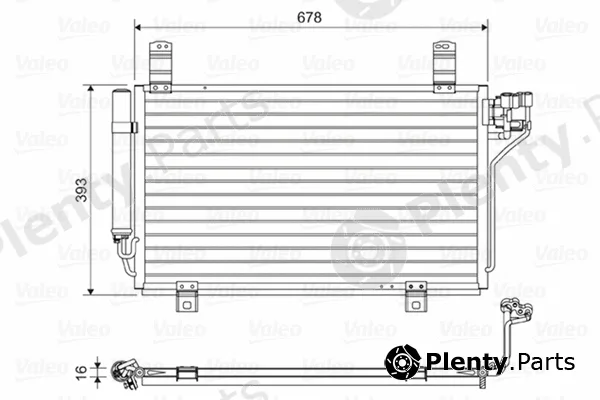 Valeo 814048 — Condenser, air conditioning
