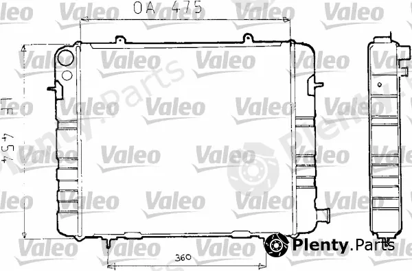 Valeo 730163 — Radiator, engine cooling