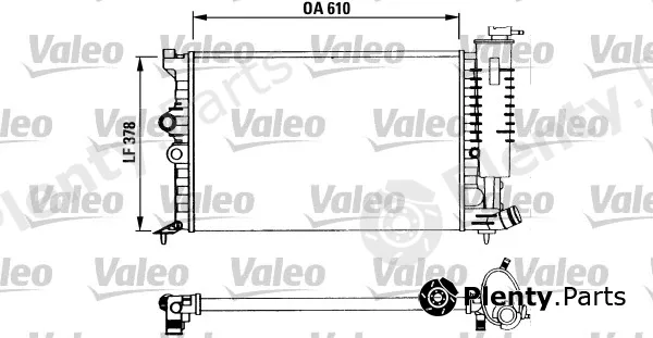 Valeo 730960 — Radiator, engine cooling