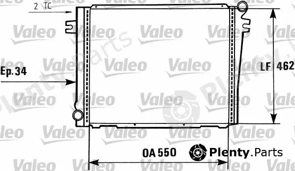 Valeo 819406 — Radiator, engine cooling
