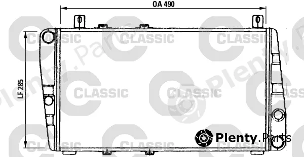 Valeo 230375 — Radiator, engine cooling VALEO CLASSIC