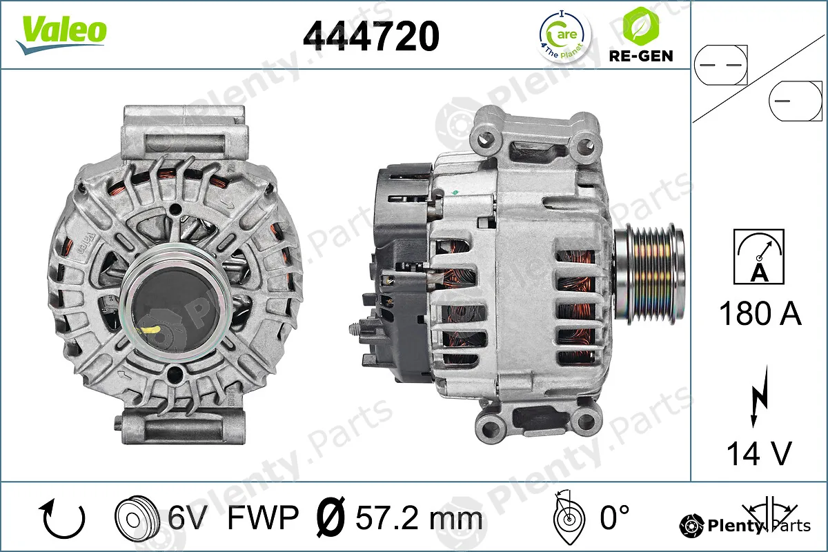 Valeo 444720 — Alternator VALEO RE-GEN REMANUFACTURED